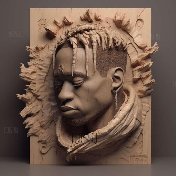 travis scott 2 stl model for CNC